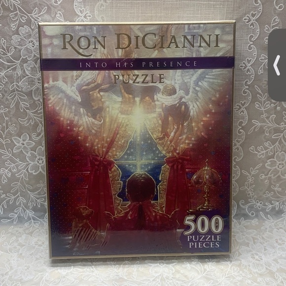 1999 Into His Presence Jigsaw Puzzle Ron DiCianni Angel Prayer 500 Pieces, New - Picture 8 of 8